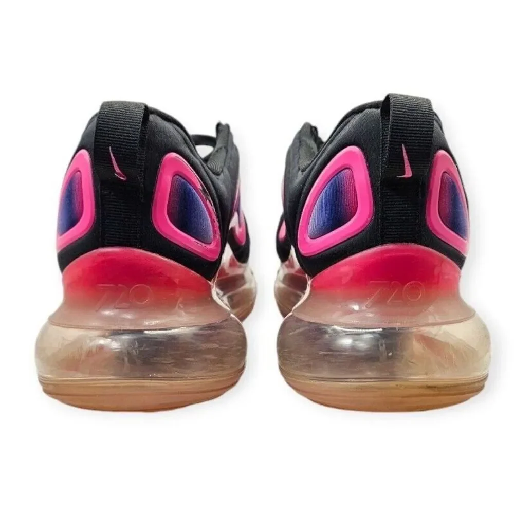 Nike Air‎ Max 720 GS Black Laser Fuchsia Pink Size 6.5Y / Womens 8 AQ3196-007